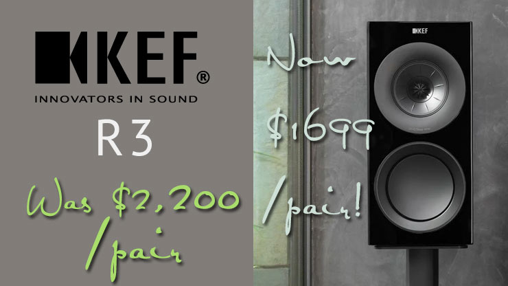 KEF R3 a bookshelf stereo speaker