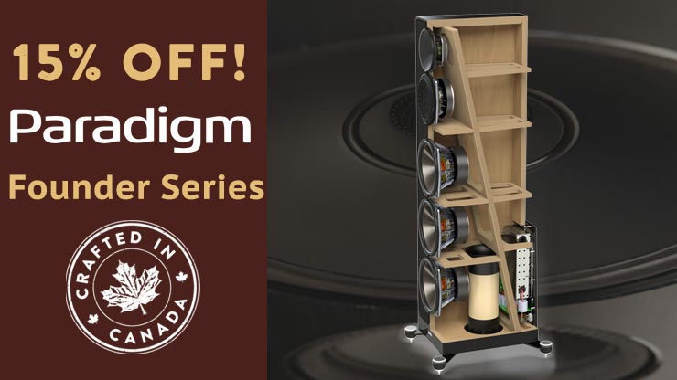 PARADIGM FOUNDER Series for high performance audio, stereo speakers in New Albany, Dublin and Columbus, OH