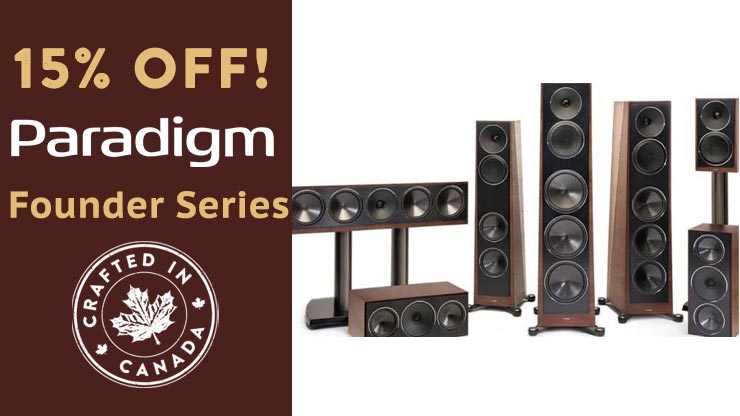 PARADIGM FOUNDER Series for high performance audio, stereo speakers in New Albany, Dublin and Columbus, OH
