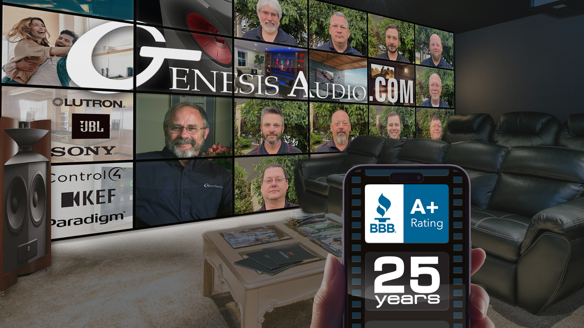 Genesis Audio employees serving Columbus for over 25 years.